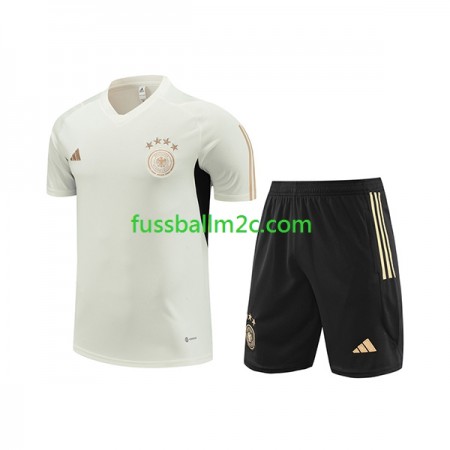Deutschland Kinder Weiß Trainingsshirts 2023-2024